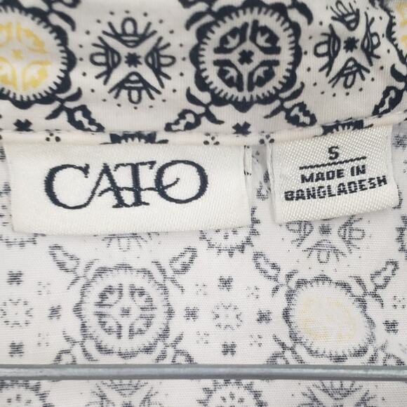 CATO V-Neck Sleeveless Tank Top Womens Size Small S - Picture 3 of 4